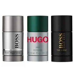 Hugo Boss 3-pack Deostick (Bottled + Hugo Man + The Scent 75ml) Sale