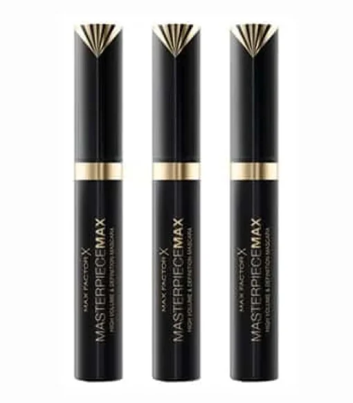 Max Factor 3-pack Masterpiece Max Mascara Black 7,2ml New