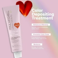 Paul Mitchell Clean Beauty Color Depositing Treatment Cayenne 150ml New