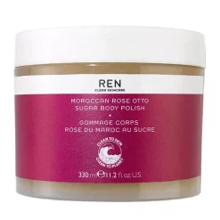 REN Moroccan Rose Otto Sugar Body Polish 330ml New