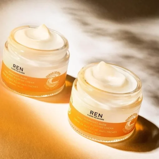 REN Overnight Glow Dark Spot Sleeping Cream 50ml Hot