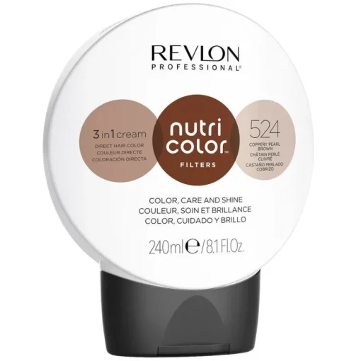 Revlon Nutri Color 524 Coppery Pearl Brown 240ml New