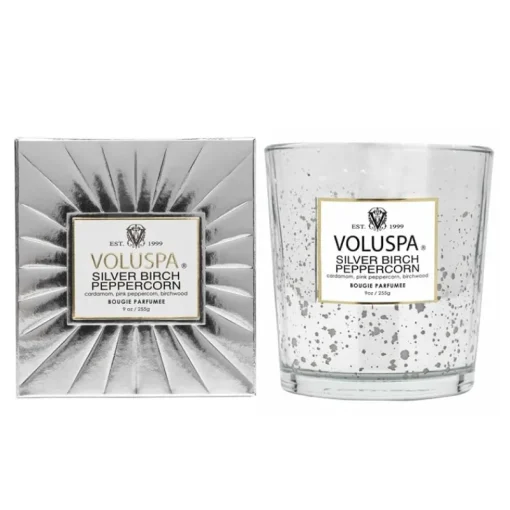 Voluspa Boxed Candle Silver Birch Peppercorn 255g Discount