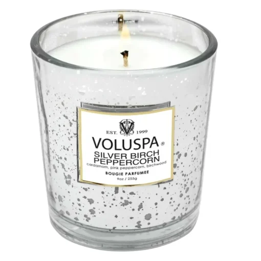 Voluspa Boxed Candle Silver Birch Peppercorn 255g Discount