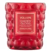 Voluspa Boxed Textured Glass Candle Cherry Gloss 184g Fashion