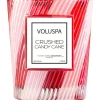 Voluspa Crushed Candy Cane Textured Glass Candle 184g Sale