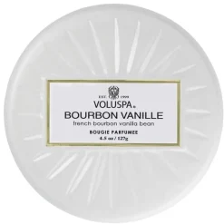 Voluspa Decorative Tin Candle Bourbon Vanille 127g New