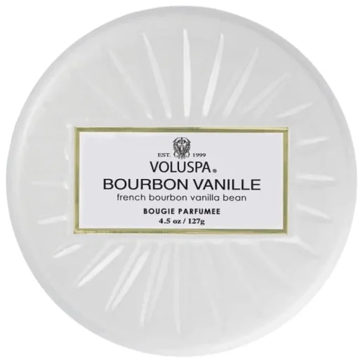 Voluspa Decorative Tin Candle Bourbon Vanille 127g New