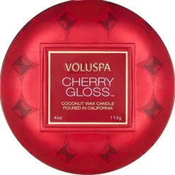 Voluspa Decorative Tin Candle Cherry Gloss 113g Online