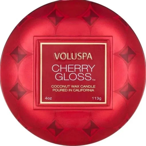Voluspa Decorative Tin Candle Cherry Gloss 113g Online