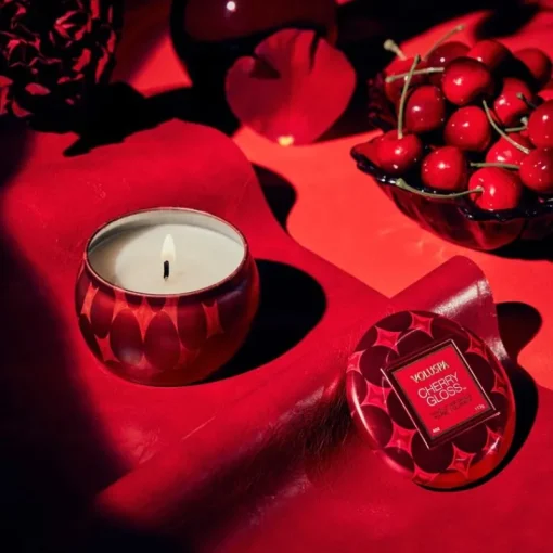 Voluspa Decorative Tin Candle Cherry Gloss 113g Online