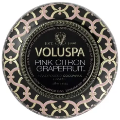 Voluspa Decorative Tin Candle Pink Citron Grapefruit 113g Discount