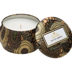 Voluspa Decorative Tin Candle Baltic Amber 113g Clearance