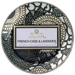 Voluspa Decorative Tin Candle French Cade & Lavender 113g Hot