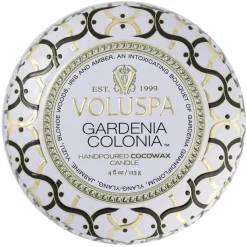 Voluspa Decorative Tin Candle Gardenia Colonia 113g Fashion