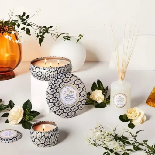 Voluspa Decorative Tin Candle Gardenia Colonia 113g Fashion