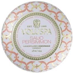 Voluspa Decorative Tin Candle Saijo Persimmon 113g Sale