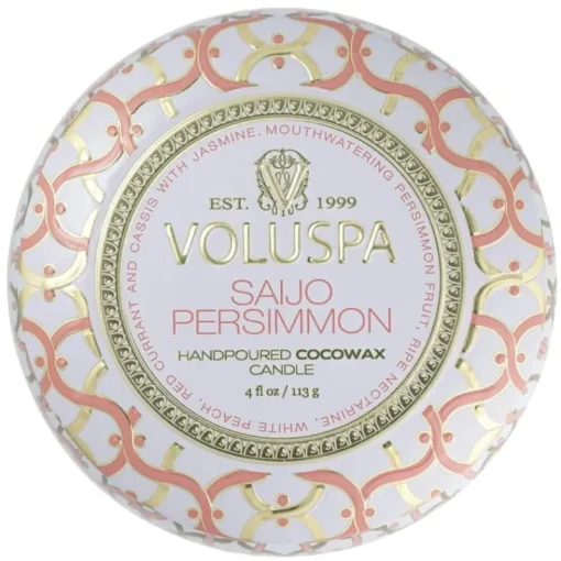Voluspa Decorative Tin Candle Saijo Persimmon 113g Sale