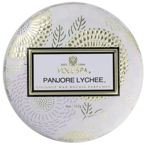Voluspa Decorative Tin Candle Panjore Lychee 113g Outlet