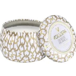 Voluspa Decorative Tin Candle Suede Blanc 113g Fashion