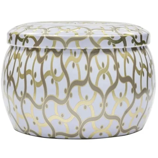 Voluspa Decorative Tin Candle Suede Blanc 113g Fashion
