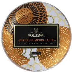 Voluspa Mini Decorative Tin Candle Spiced Pumpkin Latte 113g Discount