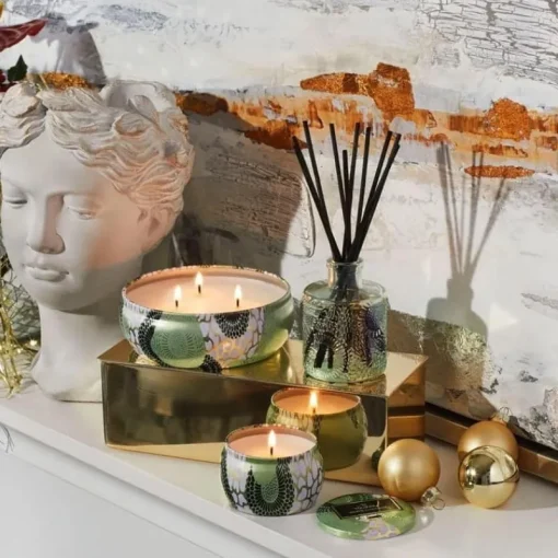Voluspa Mini Decorative Tin Candle White Cypress 113g Sale