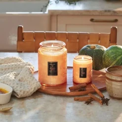 Voluspa Mini Glass Jar Candle With Lid Spiced Pumpkin Latte 156g Sale