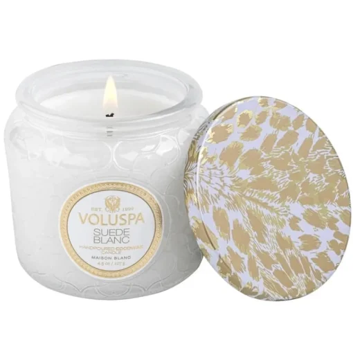 Voluspa Petite Jar Suede Blanc 127g Best