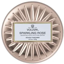 Voluspa Petite Tin Candle Sparkling Rose 127g Hot