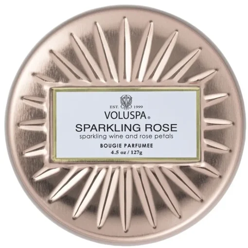 Voluspa Petite Tin Candle Sparkling Rose 127g Hot