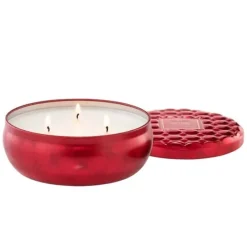 Voluspa 3-Wick Candle Decorative Tin Cherry Gloss 340g Clearance