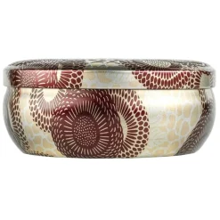 Voluspa 3-Wick Candle Decorative Tin Gilt Pomander & Hinoki 340g Discount