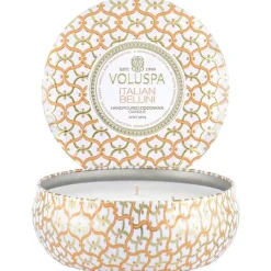 Voluspa 3-Wick Candle Decorative Tin Italian Bellini 340g Fashion