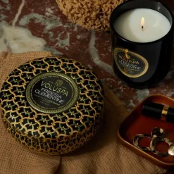 Voluspa 3-Wick Candle Decorative Tin Freesia Clementine 340g Online