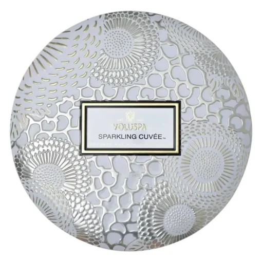 Voluspa 3-Wick Candle Decorative Tin Sparkling Cuvée 340g Online