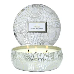 Voluspa 3-Wick Candle Decorative Tin Sparkling Cuvée 340g Online