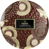 Voluspa 3-Wick Candle Decorative Tin Forbidden Fig 340g Clearance