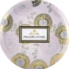 Voluspa 3-Wick Candle Decorative Tin Panjore Lychee 340g Hot