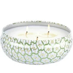 Voluspa 3-Wick Candle Decorative Tin Moroccan Mint Tea 340g Sale