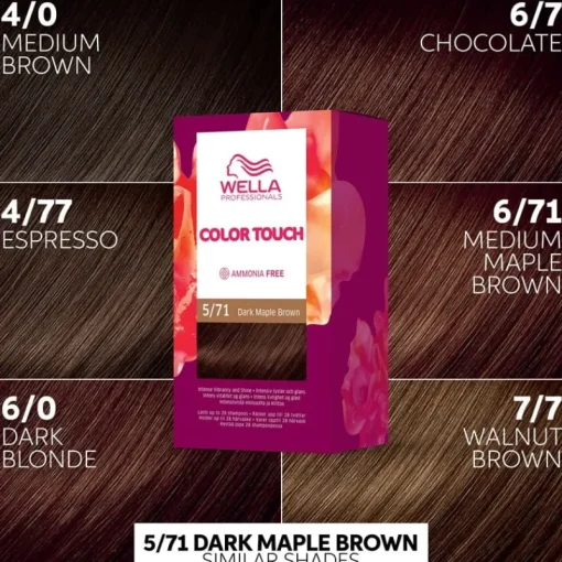 WELLA Color Touch Deep Browns 5/71 Dark Maple Brown Best