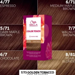 WELLA Color Touch Deep Browns 7/73 Golden Tobacco Fashion