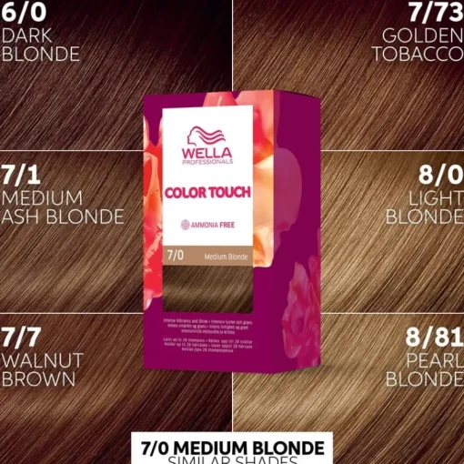 WELLA Color Touch Pure Naturals 7/0 Medium Blonde Best
