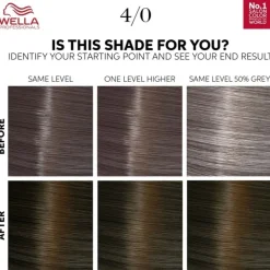 WELLA Color Touch Pure Naturals 4/0 Medium Brown New