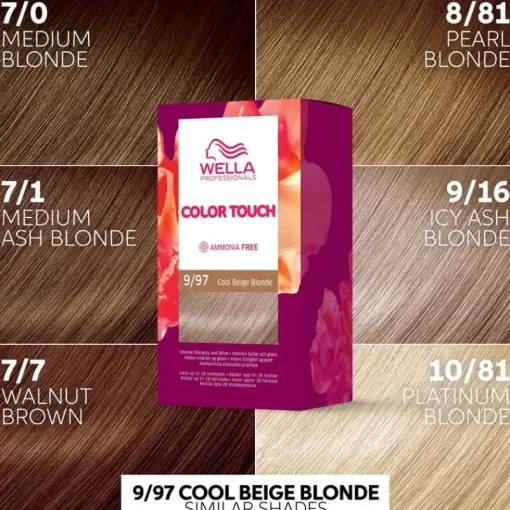 WELLA Color Touch Rich Naturals 9/97 Cool Beige Blonde Fashion