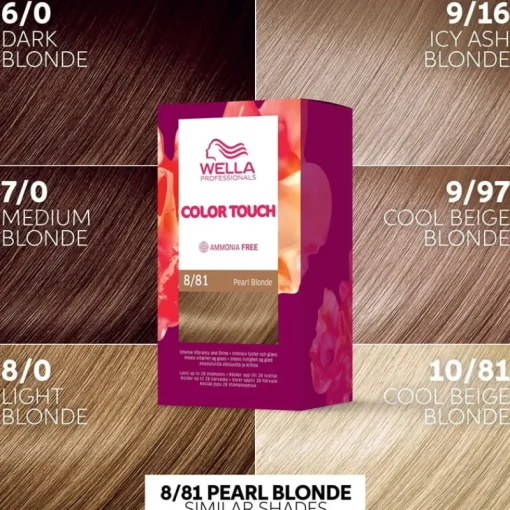 WELLA Color Touch Rich Naturals 8/81 Pearl Blonde Clearance