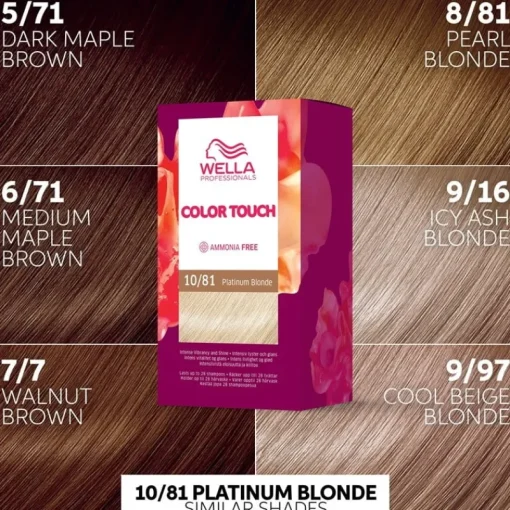 WELLA Color Touch Rich Naturals 10/81 Platinum Blonde Sale