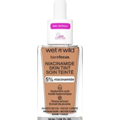 Wet n Wild Bare Focus Niacinamide Skin Tint 32ml – Amber Beige Fashion