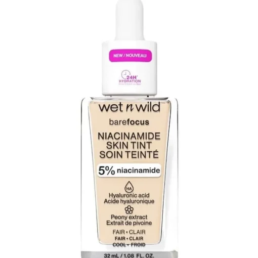 Wet n Wild Bare Focus Niacinamide Skin Tint 32ml – Fair Clearance