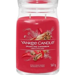 Yankee Candle Signature Large Jar Sparkling Cinnamon 567g Fashion